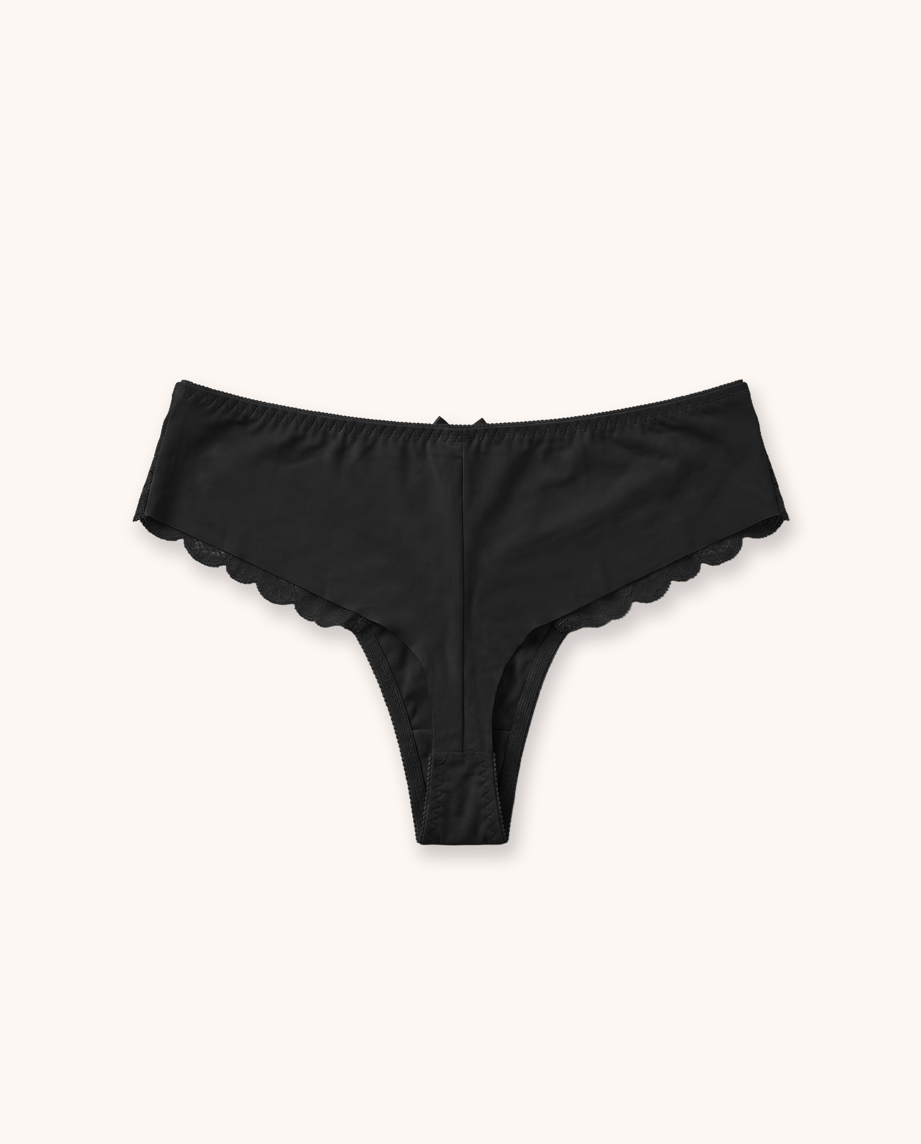 Black Balaloum Thong Panties Back