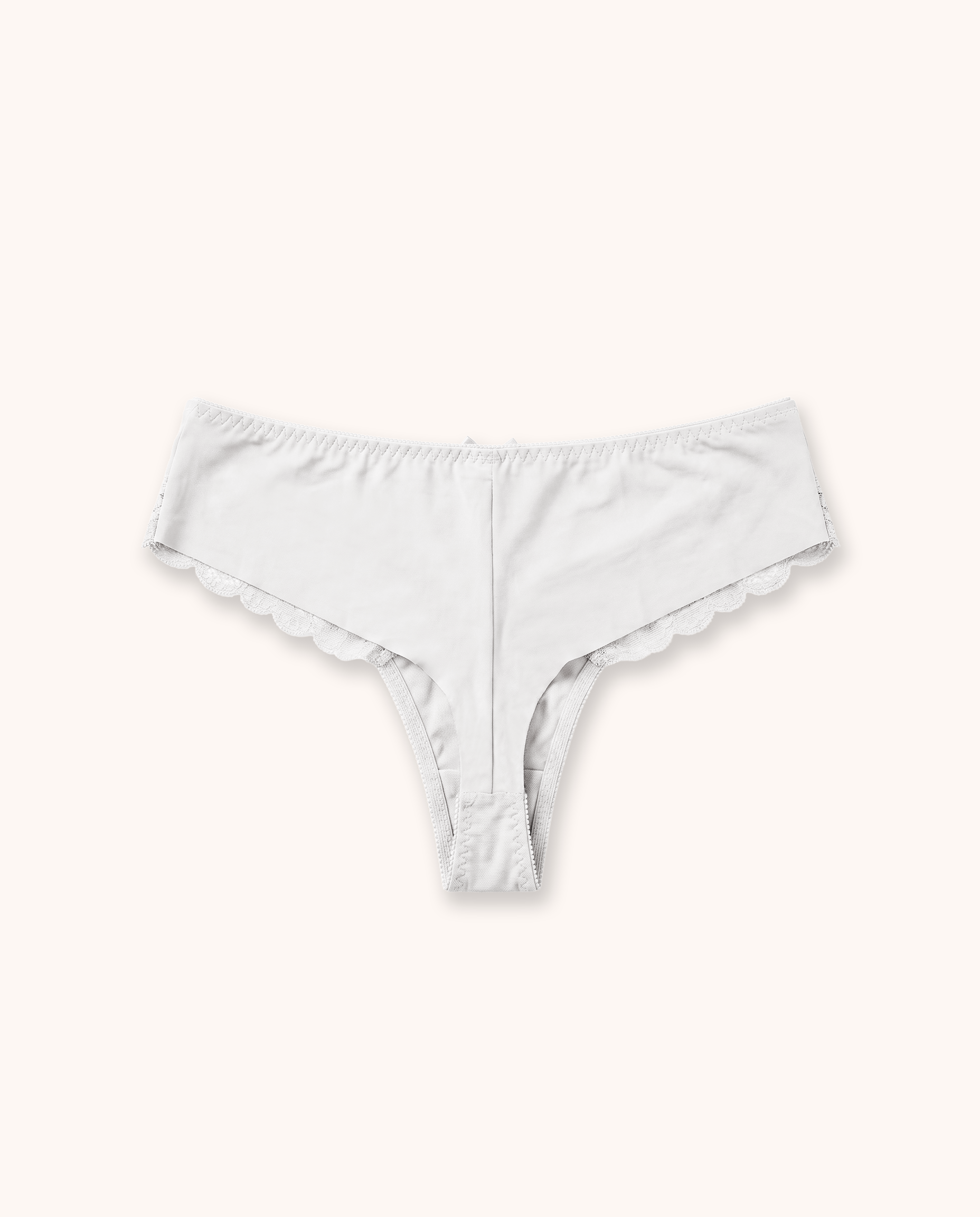 White Balaloum Thong Panties Back