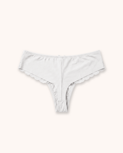 White Balaloum Thong Panties Back