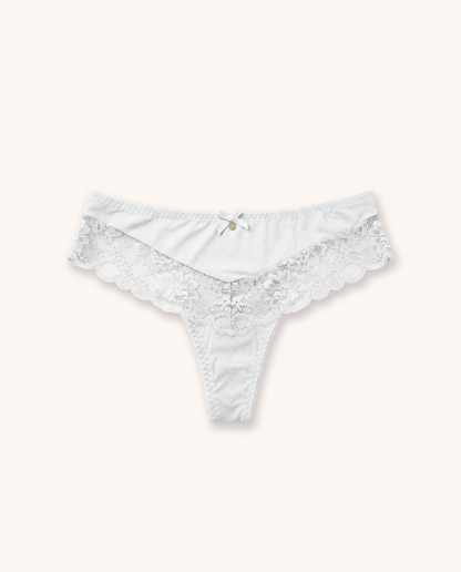 Balaloum stringai kelnaitės – baltos