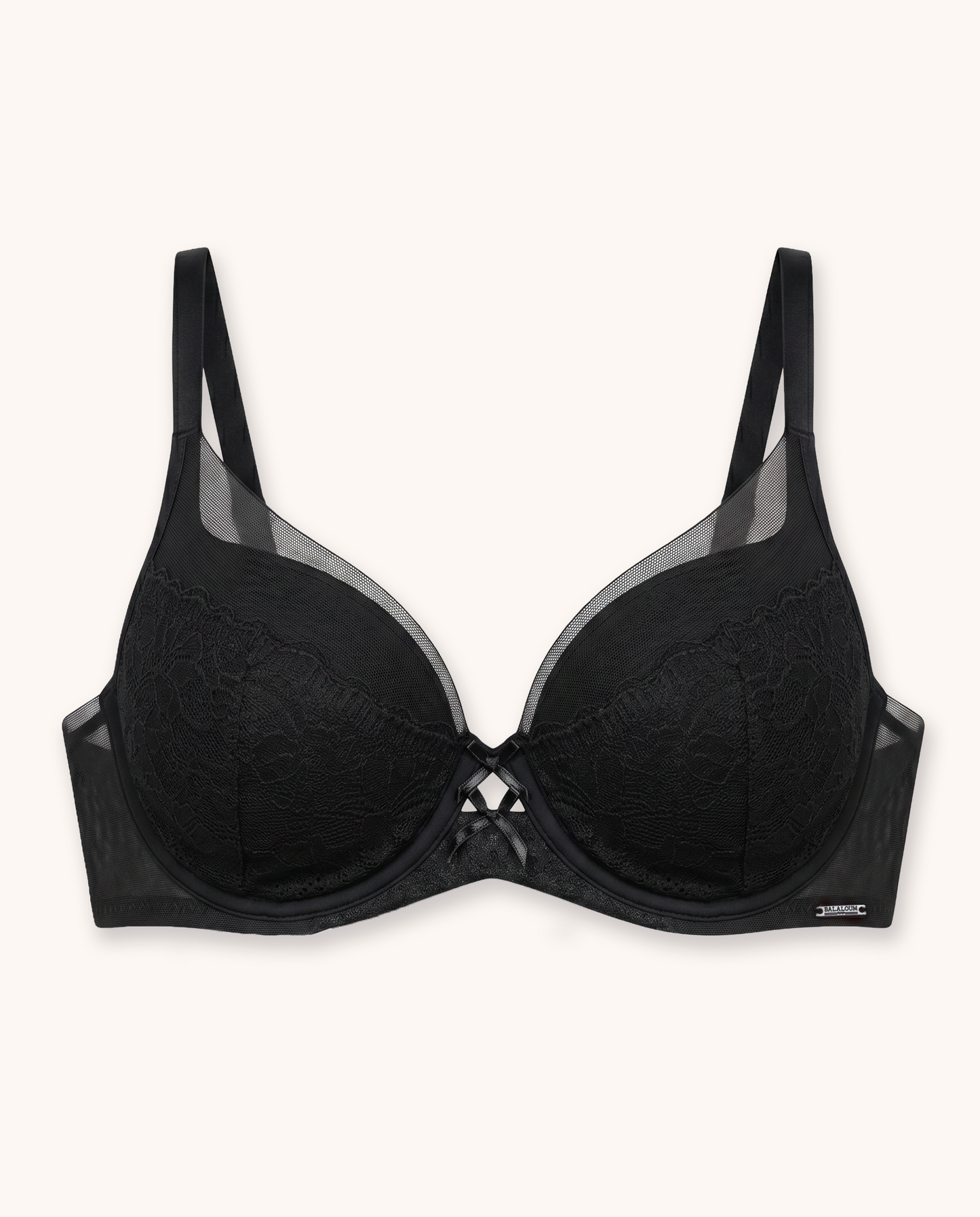 Balaloum Lace Push-Up Bra – Black