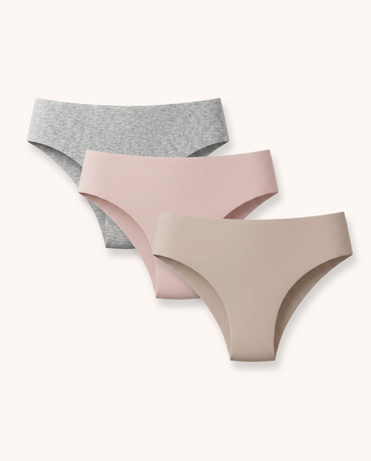 Grey, Light Pink & Nude Panties